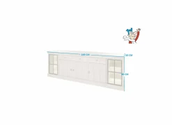 Dressoir 249cm - decor - natuurlijke olm