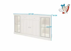 Dressoir 197cm - decor - natuurlijke olm