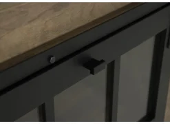 Dressoir 238cm - decor - old teak & matt black