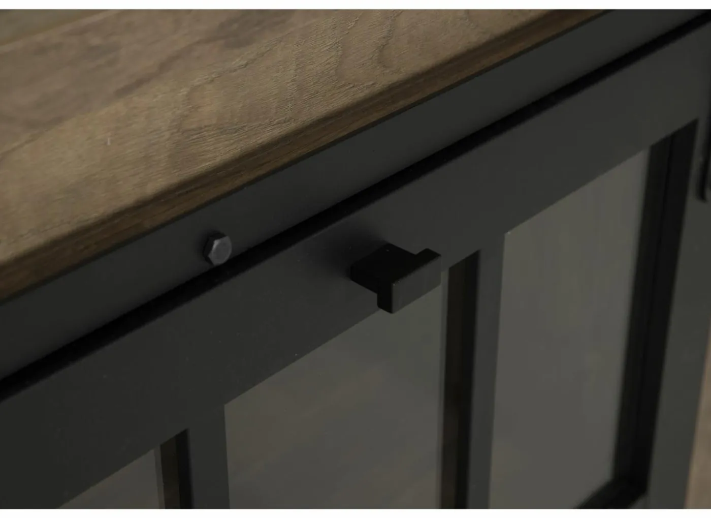 Dressoir 238cm - decor - old teak & matt black