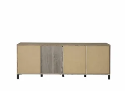 Dressoir 238cm - decor - old teak & matt black