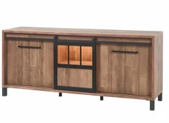 Dressoir 207cm - decor - old teak & matt black