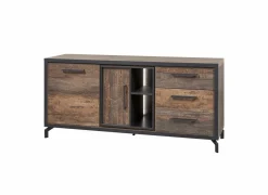 Dressoir 184cm - melamine - bruin