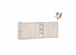 Dressoir Ensor 230cm - decor - acacia & black concrete