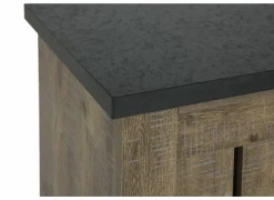 Dressoir Etienne 221cm - decor - industriële eik & zwart