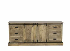 Dressoir Gorgo 190cm - mango massief - naturel