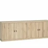 Dressoir Grimaldi 240cm - eik massief & decor - naturel