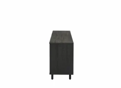 Dressoir Mauri 240cm - eik massief & decor - zwart