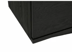 Dressoir Mauri 240cm - eik massief & decor - zwart