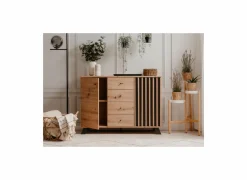 Dressoir Medan 118cm - melamine - artisanale eik