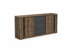 Dressoir Monaco 206cm - decor - saloon eik & zwart