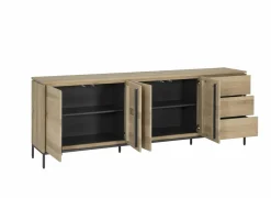 Dressoir Nomade 240cm - eik massief & decor - naturel