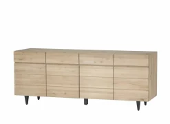 Dressoir Palacio 225cm - eik massief & decor- naturel
