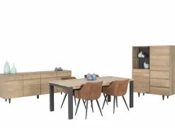 Dressoir Palacio 225cm - eik massief & decor- naturel