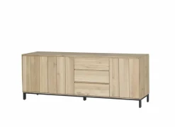 Dressoir Polar 225cm - eik massief & decor - naturel