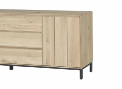 Dressoir Polar 225cm - eik massief & decor - naturel
