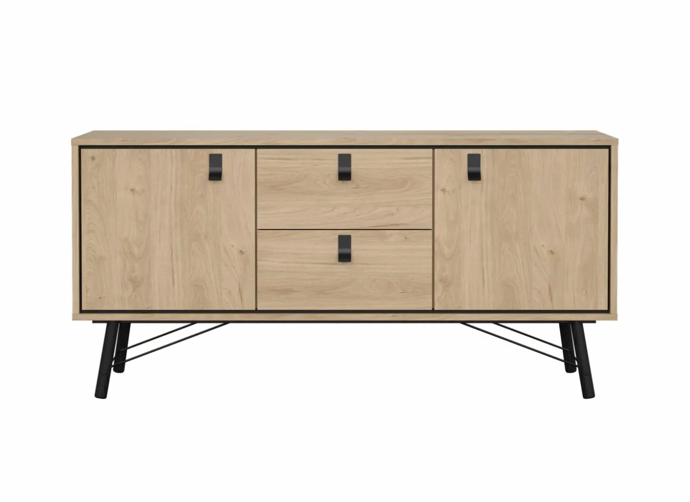 Dressoir Ry 151cm - decor - bruin & zwart