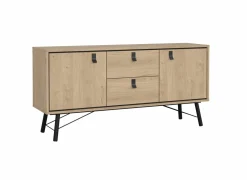 Dressoir Ry 151cm - decor - bruin & zwart