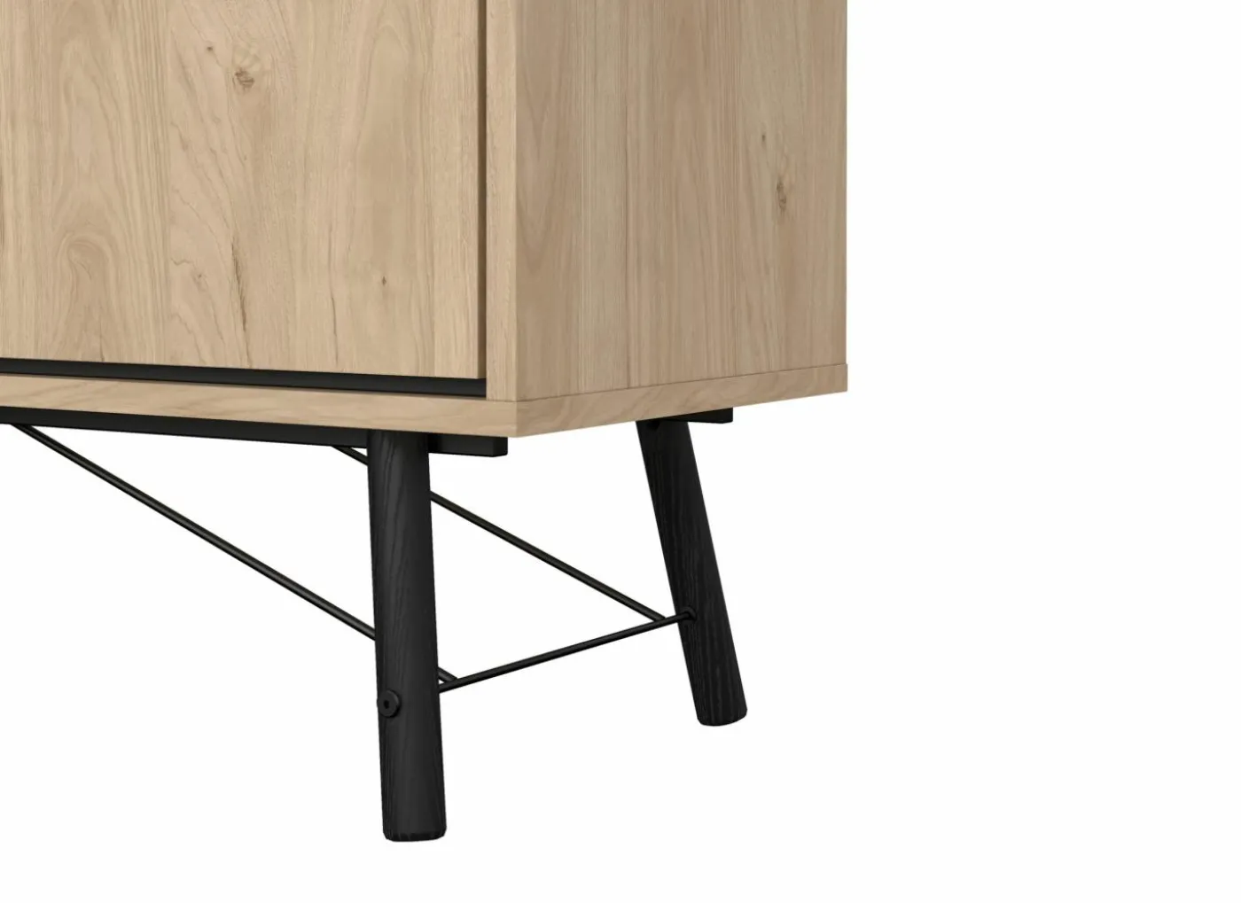 Dressoir Ry 151cm - decor - bruin & zwart