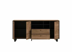Dressoir Sewill 181cm - decor - eik & zwart