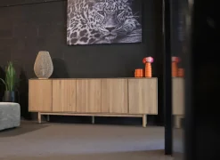 Dressoir Summer 243cm - eik massief & decor - naturel