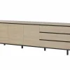 Dressoir Tyler 243cm - melamine - urban oak