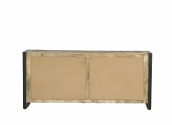 Dressoir Woodstock 200cm - mango massief & metaal - naturel & zwart