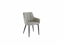 Fauteuil Conan 61x56x84cm - stof - lichtgrijs