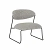 Fauteuil Folly 65x67x70cm - stof - grijs