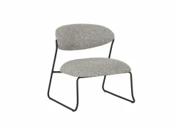 Fauteuil Folly 65x67x70cm - stof - grijs