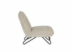 Fauteuil Guts 67,5x93x82cm - bouclé - beige