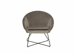 Fauteuil Juice 70x69x73,50cm - fluweel - taupe