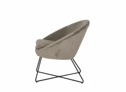 Fauteuil Juice 70x69x73,50cm - fluweel - taupe