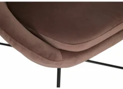 Fauteuil Juice 70x69x73,50cm - fluweel - oudroze