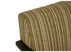 Fauteuil Malone 75x79x82cm - polyestervezel - oker/wit