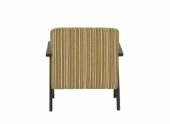 Fauteuil Malone 75x79x82cm - polyestervezel - oker/wit