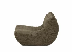 Fauteuil Ragazzi 83x100x74cm - stof - donker kaki groen