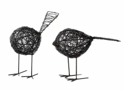 Figuur Amari Vogel 18xH14cm - metaal - zwart