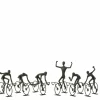 Figuur Fietsers H14cm