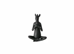 Figuur Yoga Zebra  H18cm - polystone - zwart