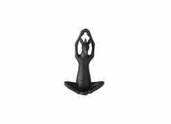 Figuur Yoga Zebra  H18cm - polystone - zwart