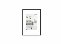 Fotokader Livorno 91,5x61cm - hout massief - zwart