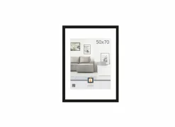 Fotokader Livorno  70x50cm - hout massief - zwart