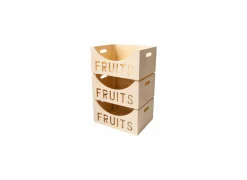 Fruitbox 39,5x30cm - hout massief - naturel