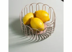 Fruitmand Flores  Ø19x10cm - ijzer - grijs
