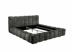 Gestoffeerd bed Bexley 160x200cm - stof - zwart