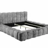 Gestoffeerd bed Bexley 180x200cm - stof - grijs