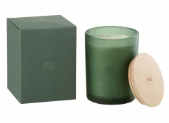 Geurkaars Bois Givre Ø10,5x14cm - glas/paraffine - groen