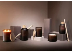 Geurkaars Vanille  H8,5cm 38H - bruin