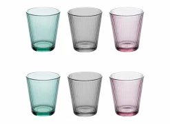 Glas Mal'eau 34cl - glas - multicolor set van 6